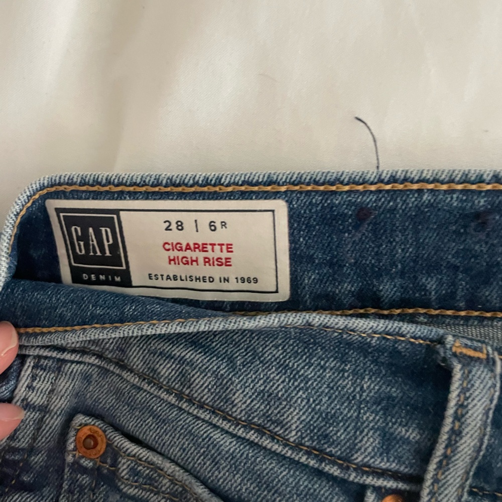 Gap cigarette slim leg Jean high rise